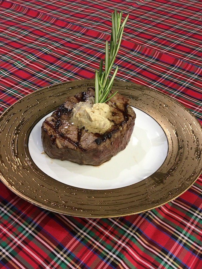 Filet Mignon with Caesar Butter